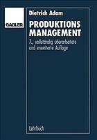 Produktions-Management : [Lehrbuch]