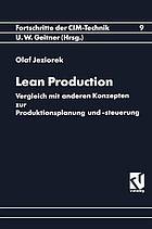 Lean Production : Vergleich mit anderen Konzepten zur Produktionsplanung und -steuerung