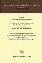 Paramagnetische Elektronenresonanz (EPR)-Unters. bei hohen Temperaturen an polykristallinen Graphiten u. Alkali-Graphitverbindungen