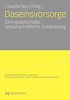 Daseinsvorsorge eine gesellschaftswissenschaftliche Annäherung