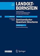 Semiconductor quantum structures : growth and structuring