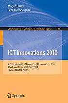 ICT innovations 2010 revised selected papers