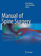 Manual of spine surgery