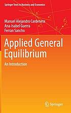 Applied General Equilibrium : an Introduction
