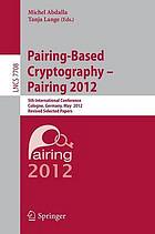 Pairing-based cryptography 5th international conference ; revised selected papers