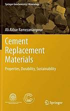 Cement Replacement Materials: Properties.