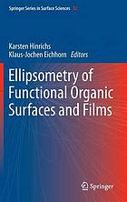 Ellipsometry of functional organic surfaces and films