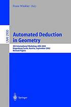 Automated Deduction in Geometry.