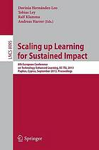 Scaling up learning for sustained impact proceedings