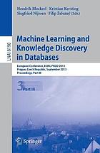 Machine learning and knowledge discovery in databases Pt. 3
