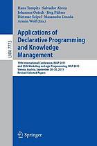 Applications of declarative programming and knowledge management 19th international conference ; revised selected papers