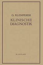 Grundriss der klinischen diagnostik