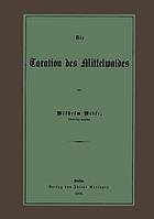 Die Taxation des Mittelwaldes