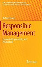 Responsible management corporate responsibility and working Life