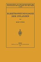Elektrophysiologie der pflanzen