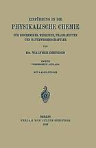 Einführung in die Physikalische Chemie für Biochemiker, Mediziner, Pharmazeuten und Naturwissenschaftler