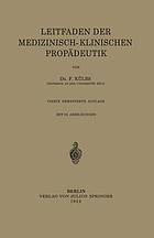 Leitfaden Der Medizinisch-Klinischen Propädeutik