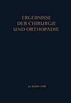 Ergebnisse der Chirurgie und Orthopädie