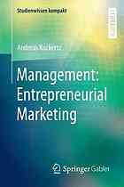 Management: Entrepreneurial Marketing