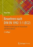 Bewehren nach din en 1992-1-1 - ec2 : tabellen und beispiele fur bauzeichner und konstrukteure.