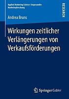 Wirkungen zeitlicher Verlängerungen von Verkaufsförderungen