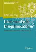 Energieinnovationen in Deutschland : Lokale Impulse und Transformationsprozesse
