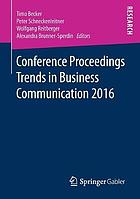 Conference proceedings Trends in Business Communication 2016