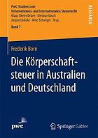 Die Körperschaftsteuer in Australien und Deutschland