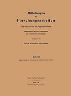 Beiträge zur Berechnung der Zentripetal-(Francis)-Turbinen