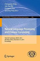 Natural language processing and Chinese computing third CCF conference ; proceedings