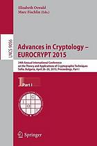 Advances in cryptology Pt. 1