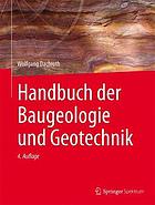 Handbuch der Baugeologie und Geotechnik