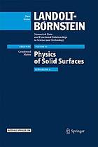 Physics of solid surfaces Subvolume A