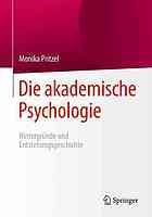 Die akademische psychologie : hintergrnde und entstehungsgeschichte.