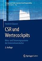 CSR und Wertecockpits Mess- und Steuerungssysteme der Unternehmenskultur