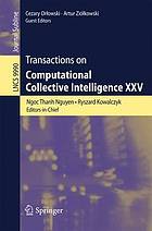 Transactions on computational collective intelligence XXV