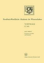 Caesarius von Arles und die Juden 389. Sitzung am 17. Januar 1996 in Düsseldorf