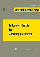 Rationeller Einsatz der Marketinginstrumente