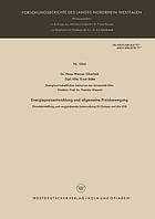 Energiepreisentwicklung und allgemeine Preisbewegung : Einzeldarstellung und vergleichende Untersuchung für Europa und die USA