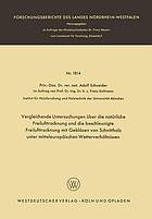 Vergleichende Untersuchungen über die natürliche Freilufttrocknung und die beschleunigte Freilufttrocknung mit Gebläsen von Schnittholz unter mitteleuropäischen Wetterverhältnissen