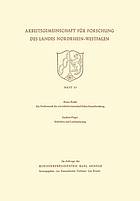 Zur Problematik der wirtschaftswissenschaftlichen Raumforschung / Städtebau und Landesplanung