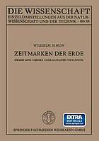 Zeitmarken der Erde Grund und Grenze geologischer Forschung