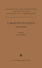 T. Maccius Plautus Aulularia