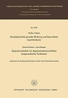 Besselpotentiale gerader Ordnung und äquivalente Lipschitzräume. Operatorenkalkül von Approximationsverfahren fastperiodischer Funktionen