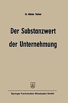 Der Substanzwert der Unternehmung