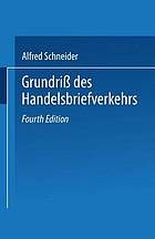 Grundriß des Handelsbriefverkehrs