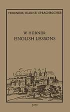 English Lessons Einfacher Lehrgang d. engl. Sprache f. späte Anfänger