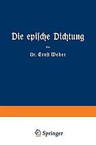 Die epische Dichtung : Zweiter und dritter Teil