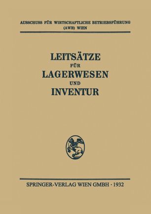 Leitsätze für Lagerwesen und Inventur