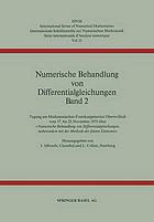 Tagung am Mathematischen Forschungsinstitut Oberwolfach vom 17. bis 22. November 1975 über "Numerische Behandlung von Differentialgleichungen, insbesondere mit der Methode der finiten Elemente"